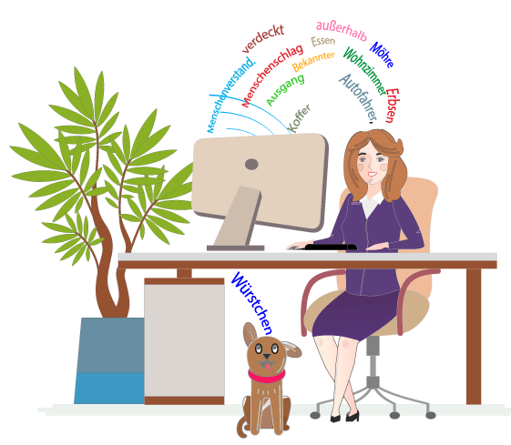 Маскоты LingoMost — изучение лексики